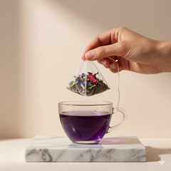 Auzma Blue Pea Flower Tea Bags - 25 Tea Bags